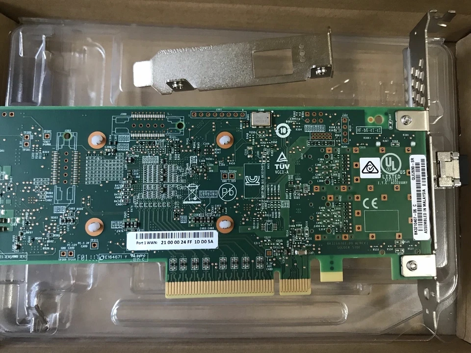 New QLE2690-SR 16GB QLOGIC/MARVELL FC SINGLE PORT PCIE 3.0 X1 SFP HBA - Image 3 of 4