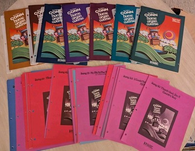 Conn Home Organ Course 4th Edition 6 Books 35 Song Sheets Hal Leonard Vintage VG