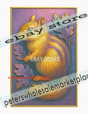 1000 piece jigsaw puzzle Forest Chipmunk Nature Style autumn forest