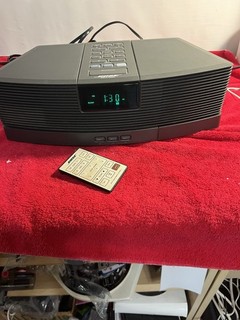 Bose Wave AM/FM Radio Black Model AWR1G1 Remote & Multi Pedestal Model AWACPG