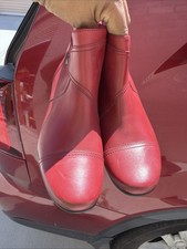 Clarks Women's Emily Calle Fashion Boot, Red 9.5