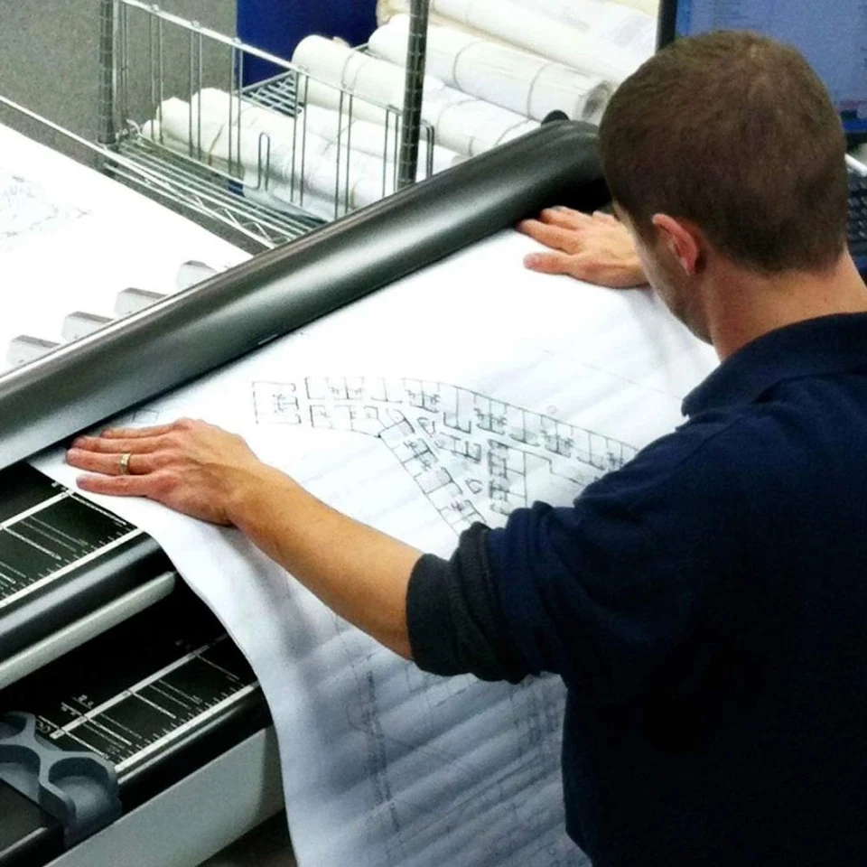 Plotter Paper Wide Format Paper 36" x 150' CAD Paper Rolls 20 lb Bond 2" Core - Image 4 of 4