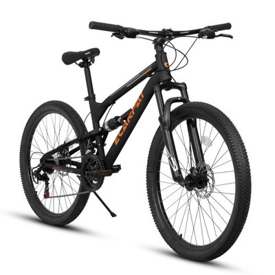 26 Inch Steel Frame Shock Fork Plus Shock Absorber 21-speed UnisexMountain Bike