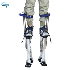 Silver 24" - 40" Aluminum Stilt Drywall Painting Stilts For Painter Taping Tool
