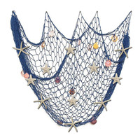 Fischernetz Deko Mit Seesternen Und Muscheln 150X200Cm
