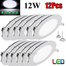 12Pack 6Inch LED Ceiling Lights Ultra-Thin Recessed Retrofits Kit 6000K Daylight