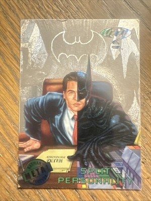 1995 Fleer Metal Batman Forever Silver Flasher Two-Face Split Personality