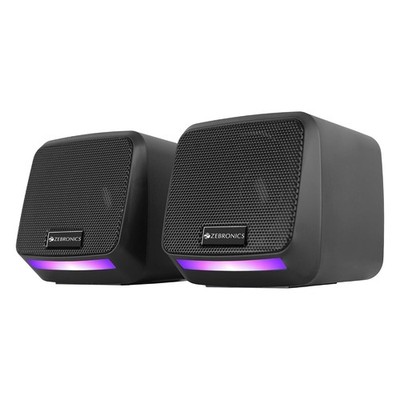 ZEBRONICS Igloo 1, 2.0 USB Computer Speakers, 8 Watts, Multicolor LED, USB Power