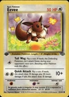 Eevee Common Jungle 51/64 Colorless 1st Edition Pokemon Card