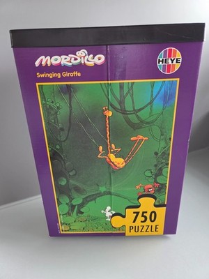   Heye Puzzle ''Swinging Giraffe'' von Mordillo   750 Teile   Rarität
