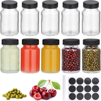Hejo Kleine Shot Flaschen Zum BefüLlen, 60Ml Kleine Glasflaschen, Dicke Ingwer S