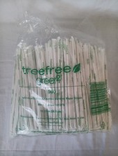 400 Bamboo Disposable Paper Straws Individually Wrapped Jumbo