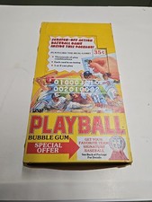 Vintage 1980s Leaf MLB baseball gum Playball unopened box w/ 24 packs