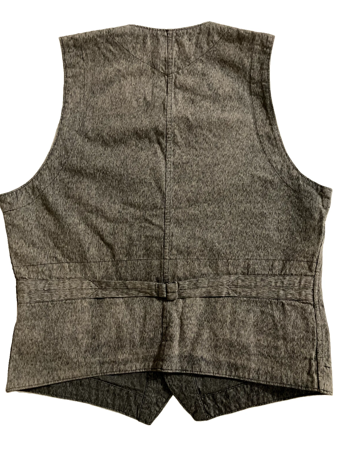 RRL Double RL Ralph Lauren Men's Gray Textured Cotton Vest Size M image 2