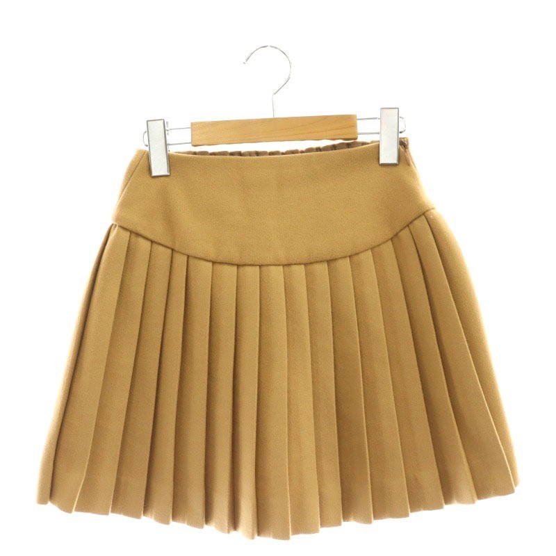 Darich 24AW Pleated Mini Skirt Beige Women's Free-L Curve Line