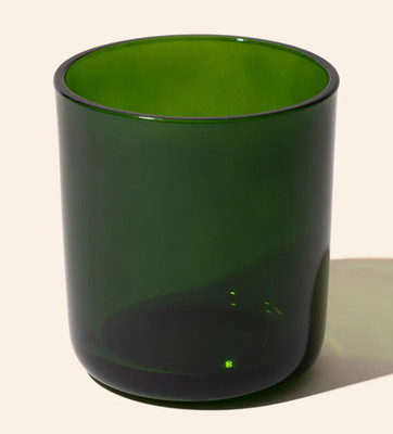 Makesy Aura Translucent Green Glass Candle Vessels 12oz Case of 11 NIB