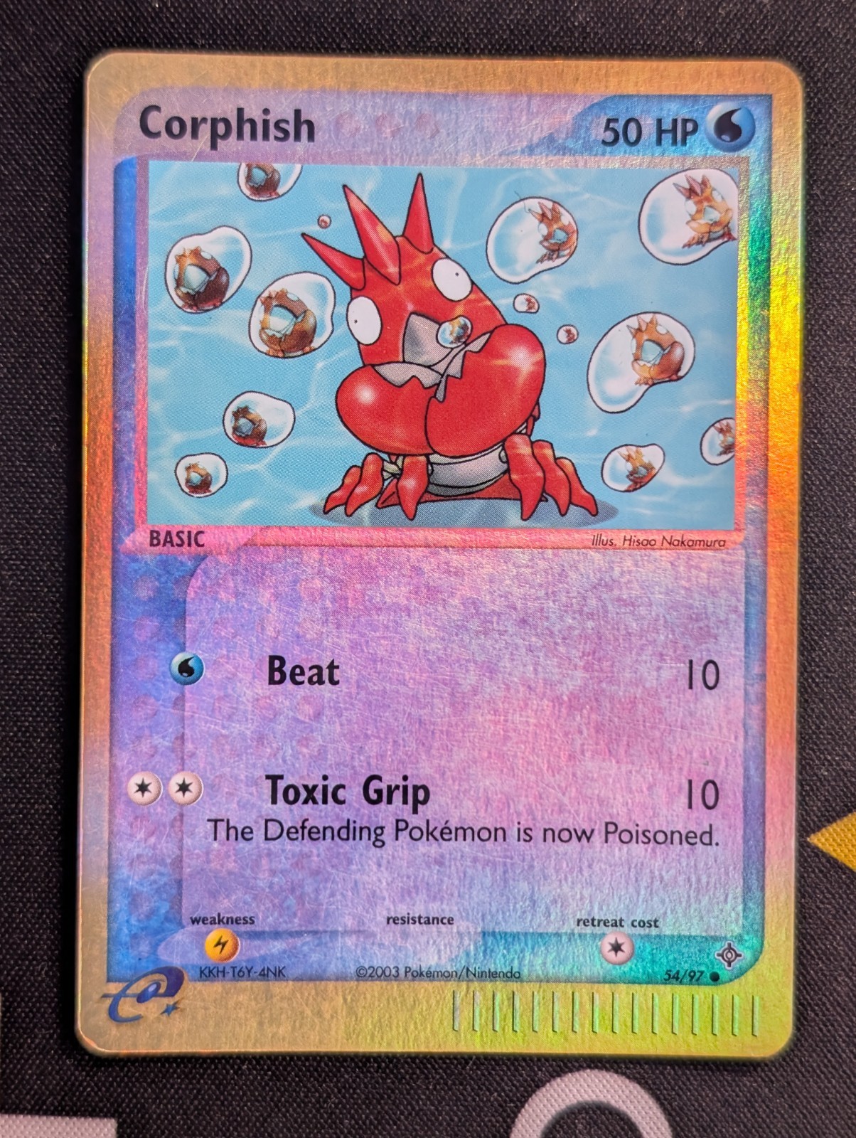 Corphish 54/97 Common Reverse Holo Dragon NM Pokemon