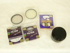 Selection of Hoya 58mm filters - UV (2 of), 1B, +2 close up (2 of) & Hood