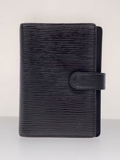 LOUIS VUITTON Epi Agenda PM Day Planner Cover Black R20052