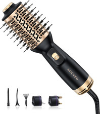 Travel Blow Dryer Brush, 4-In-1 Auto Dual Voltage 100-240V Hot Air Brush, 2 In