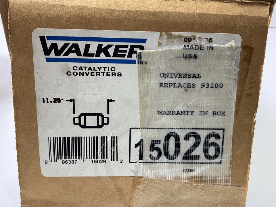 Walker EPA 15026 Universal Catalytic Converter 2" Inlet, 2" Outlet - Image 4 of 4