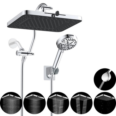 #ad #ad cUPC Certified High Pressure 13#x27;#x27; Dual Shower Head Combo with 10 mode Handhel... $165.13