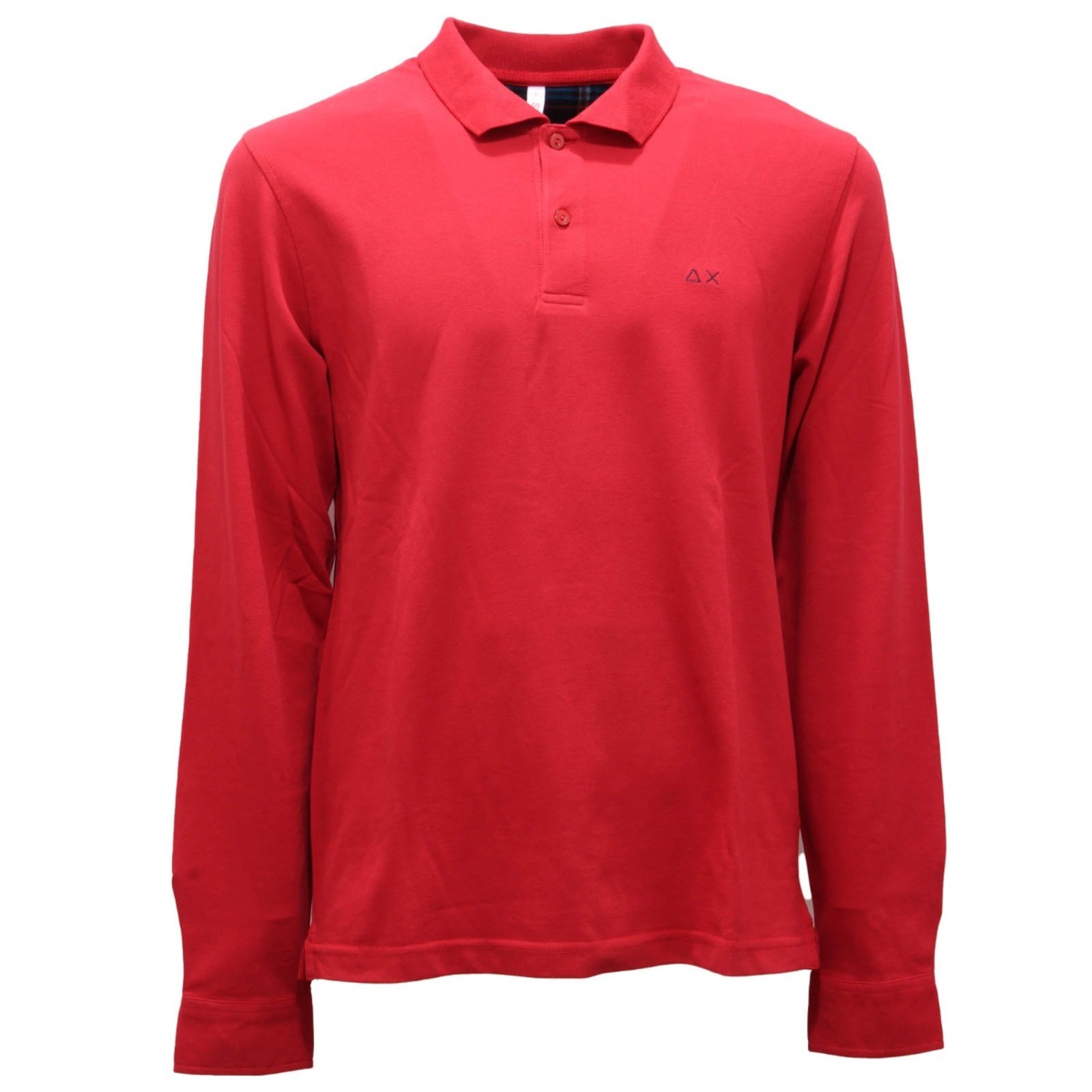 5308AI polo uomo SUN68 мужская хлопковая рубашка-поло красного цвета 15390₽