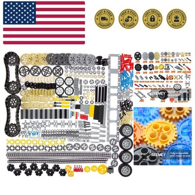 844Pcs Pins-Gears-Axles Set Compatible with mainbrands-Technical-Parts, Lates...