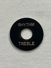 1980s Cort CR-250 Les Paul Poker Chip Pickup Selector Switch Plate Black Gold