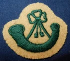 WW2 OX & BUCKS LIGHT INFANTRY MILITARY BADGE CLOTH PATCH GENUINE WORLD WAR II
