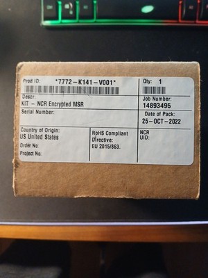 NCR MSR 7702-K141-V001 for CX Terminals