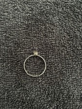 Simple Amber Gemstone Ring (fake amber)