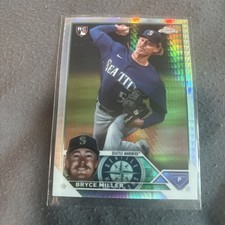 2023 Topps Chrome Update Prism Refractor #USC99 Bryce Miller RC RD Mariners