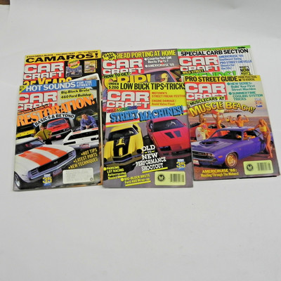 1988 CAR CRAFT MAGAZINE LOT OF 6 ISSUES RACING PERFORMANCE CUSTOM RACING