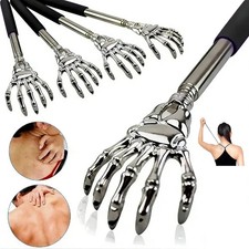 Extendable Back Scratcher Stainless Steel Skeleton Hand Telescopic Itch Relief