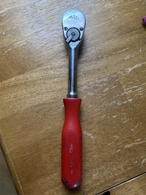 Mac Tools 3/8 Drive Ratchet Red Handle Made In USA
