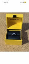 Goldsmiths White Gold 18ct Diamond Solitaire Engagement Ring - Ring Size M