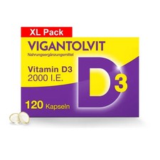 VIGANTOLVIT Vitamin D3 2000 I.E. Weichkapseln, 120 St., PZN 12423869