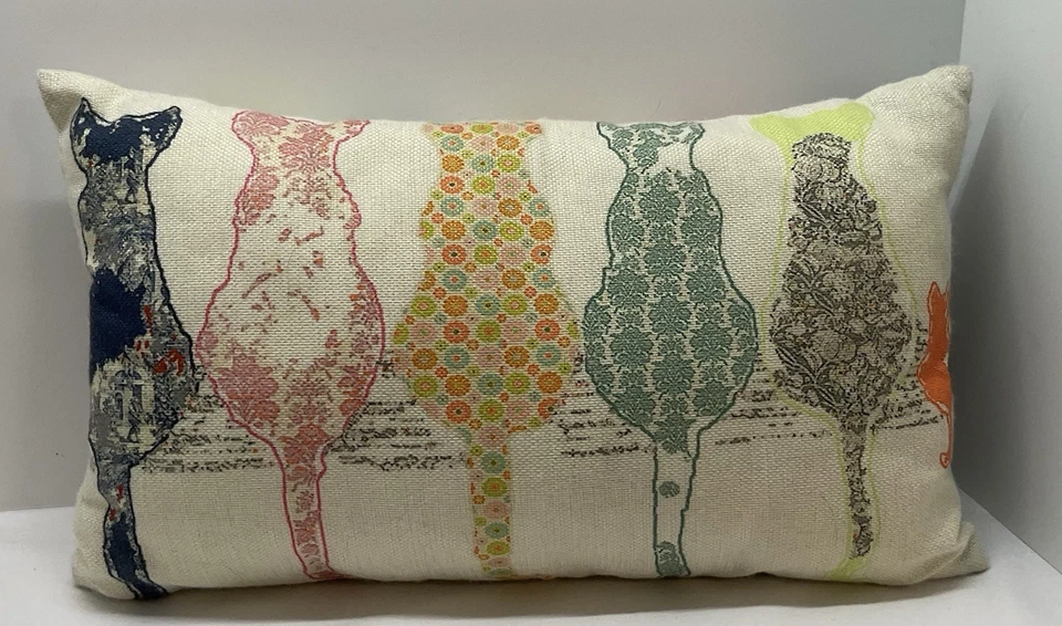 Funda de almohada lumbar Cat Lover 10 x 18 pulgadas ¡Grandes colores! Foto 4 de 4