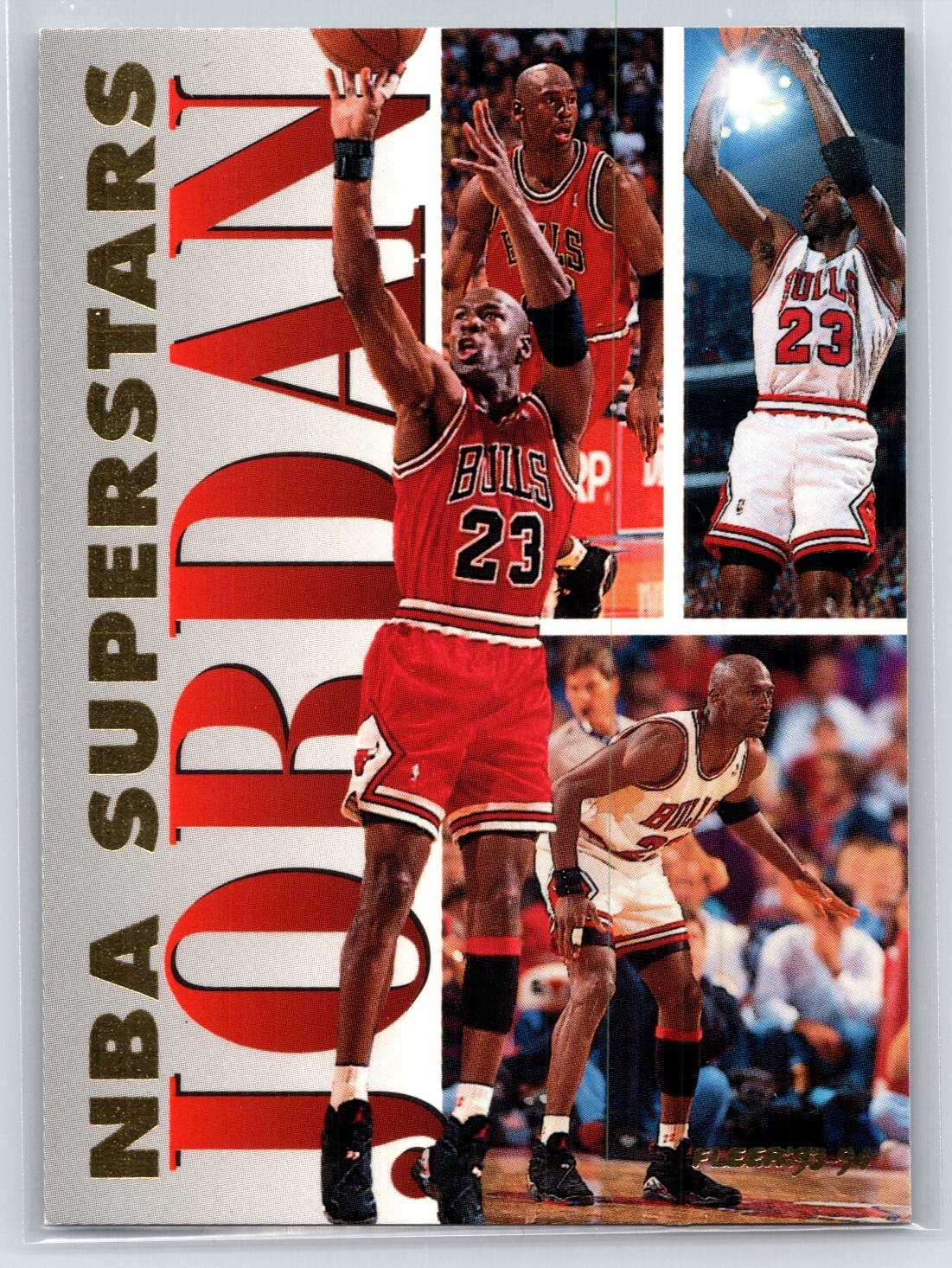 1993-94 Fleer #7 Michael Jordan NBA Superstars Chicago Bulls HOF