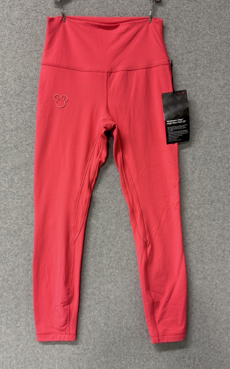 Lululemon x Disney Align HR Pant 25” Minnie Leggings Sz 6 Lipgloss