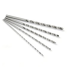 5 Different Sizes Extra Long High-Speed Steel Drill Bits, Long Shank Drill Bits