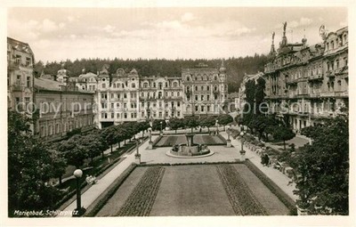 Mariánské Lázně Czech Republic Bohemia Schillerplatz