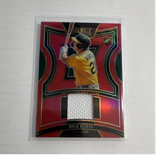 2025 Panini Select Nick Kurtz Selective Swatches Red Prizm /99 RC MEM