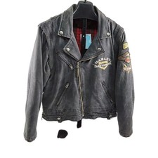 Harley-Davidson Patch Biker Jacket V-Twin Heavy Canvas Insulated Men's Size S