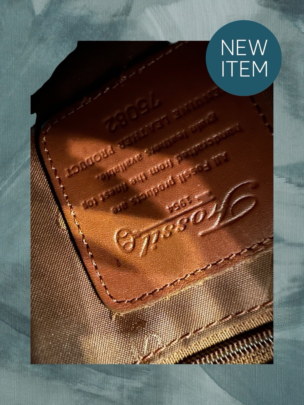 Fossil~Camel Messenger Shoulder Small Leather Cro… - image 13