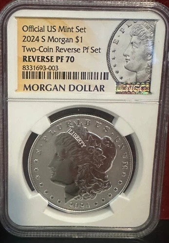2024-S Reverse Proof $1 Morgan Silver Dollar NGC PF70