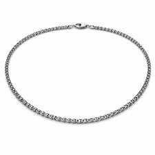 2mm Stainless Steel Rolo Box Chain Necklace 14-30" Minimalist Mens Womens Gift