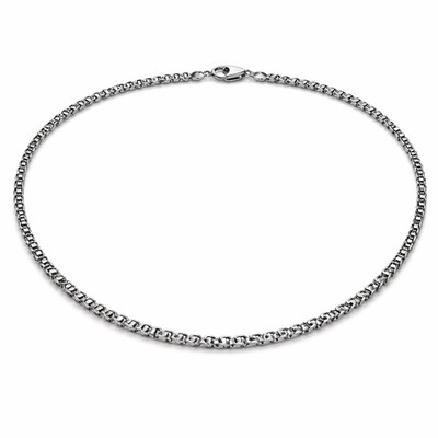 2mm Stainless Steel Rolo Box Chain Necklace 14-30'' Minimalist Mens Womens Gift