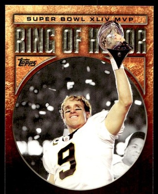 2010 Topps #RH44-DB Drew Brees New Orleans Saints Ring of Honor